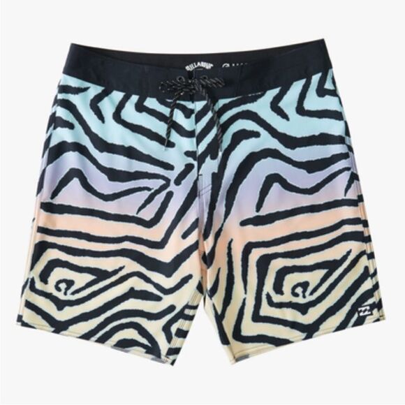 Billabong‎ Board Shorts Mens Size 38 Sundays Pro Boardshorts 19 Inch Swimsuit - Picture 1 of 5